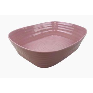 Sophie Conran Portmeirion Pink Casserole Dish Pottery Cooking Baking
